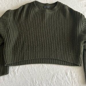 Olive Green Knit Sweater